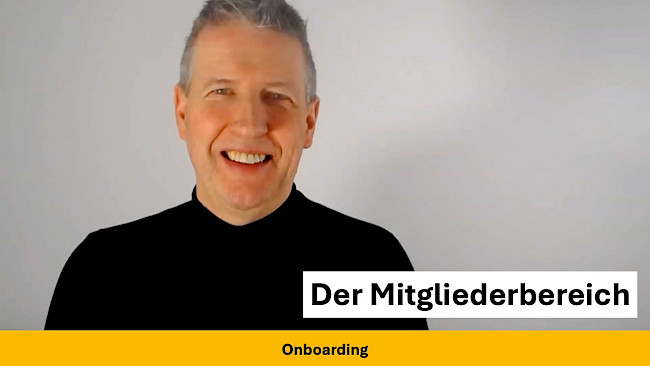 Der Mitgliederbereich