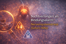 Suchtverlangen als Bindungsalarm = Nervensystemstress (Sofort-Hilfe)