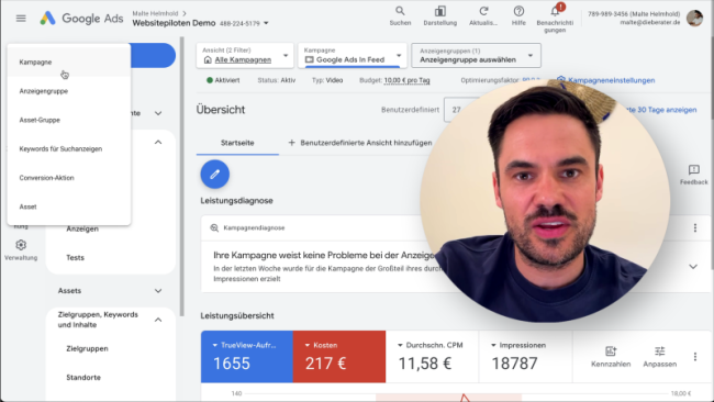 Video Ads In Feed auf Keywords für Shops | Grundlagen Kurs | 23.03.26