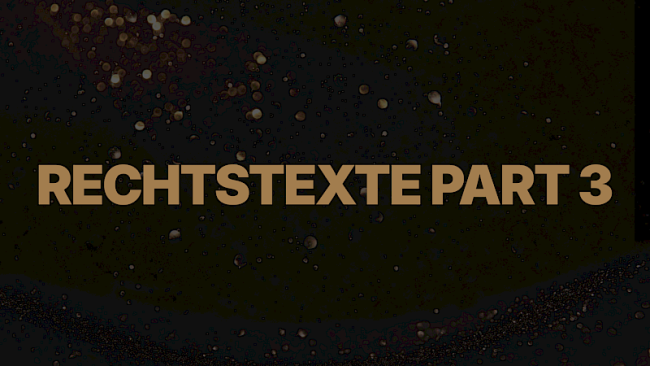 Rechtstexte: PART 3