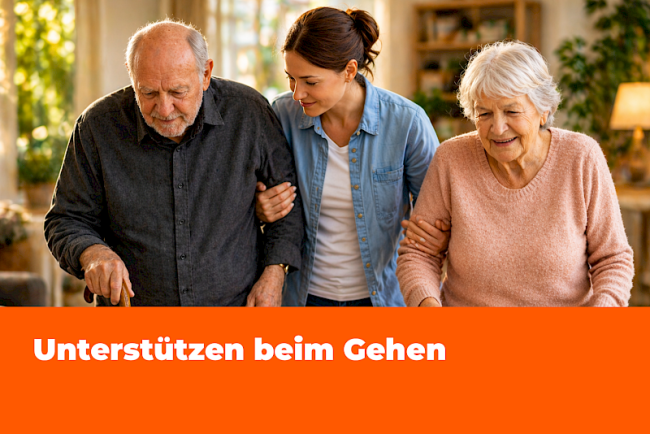 Unterstützen beim Gehen