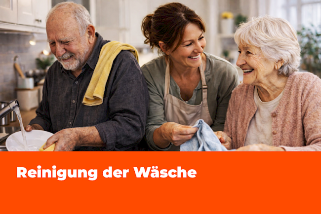 Reinigung der Wäsche