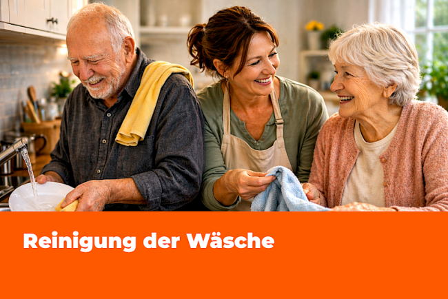 Reinigung der Wäsche
