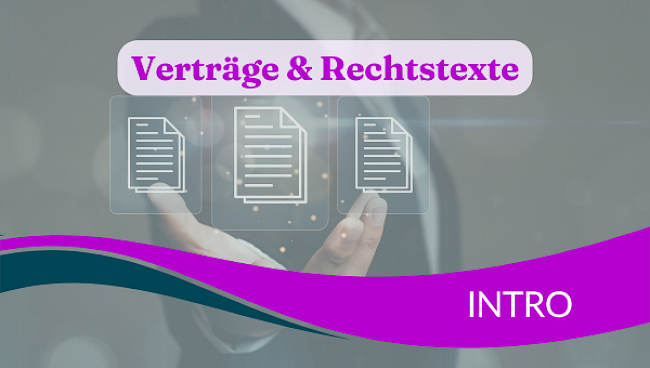 Erstellung von Verträgen und Rechtstexten