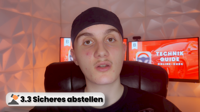 Sicheres Abstellen und Lenkradschloss