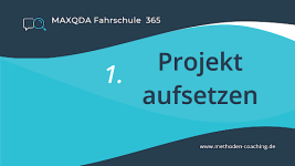 1. Projekt aufsetzen
