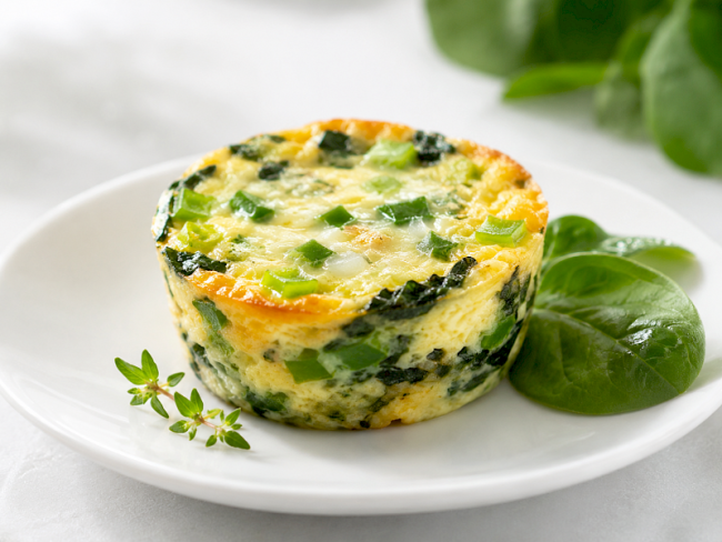 5. Spinat-Käse-Quiche-Cup als Sattmacher-Portion
