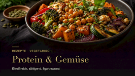 Leckere vegetarische, proteinreiche Rezepte