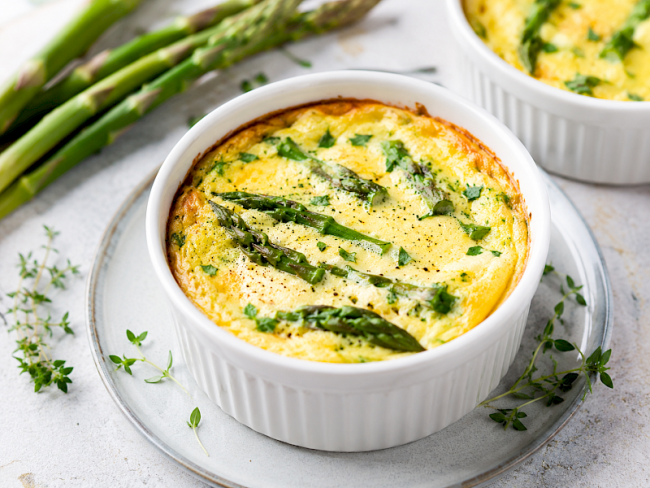 15. Spargel-Ei-Custard im Förmchen