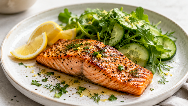 17. Gegrillter Wildlachs mit Zitrone und Kräutern
