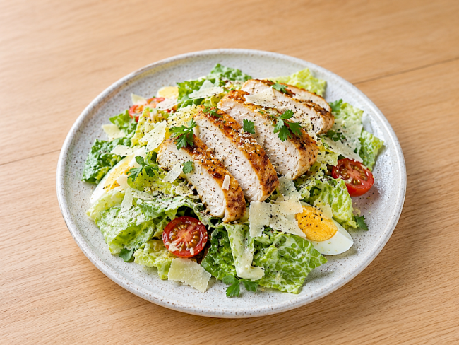 33. Hähnchen-Caesar-Salat ohne Croutons