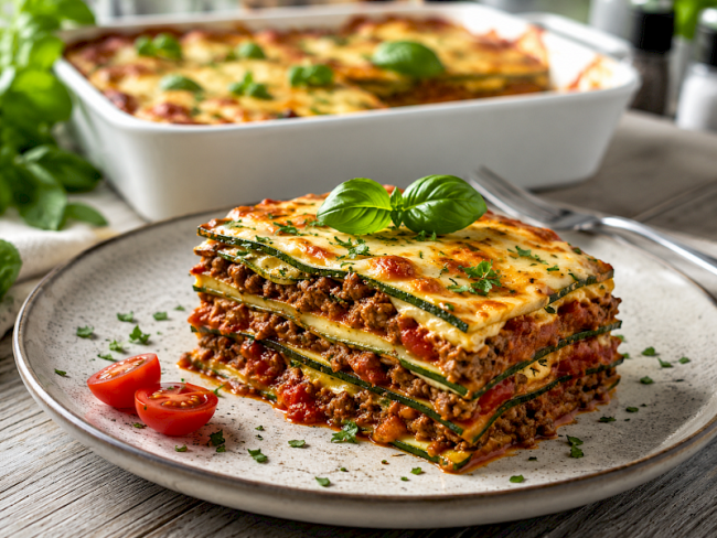 19. Zucchini-Lasagne mit Rinderhack