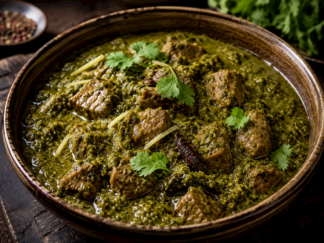 93. Lamm-Spinat-Curry (Saag-Art)