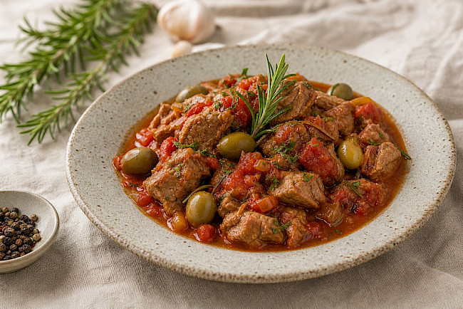 148. Provenzalisches Lammragout mit Oliven