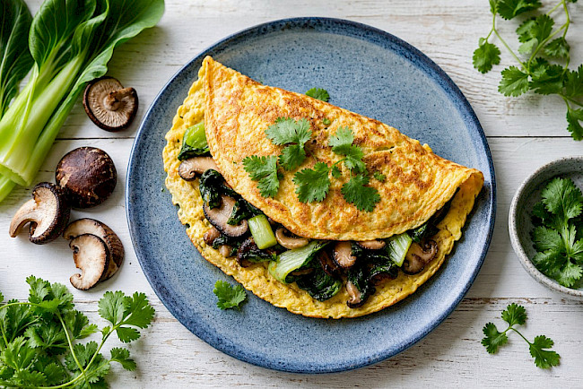 167. Asia-Omelett mit Pak Choi & Shiitake