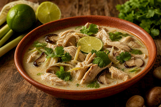188. Hähnchen-Kokos-Suppe (Tom-Kha-Art)