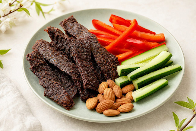 199. Selbstgemachtes Beef Jerky mit Paprika-Sticks