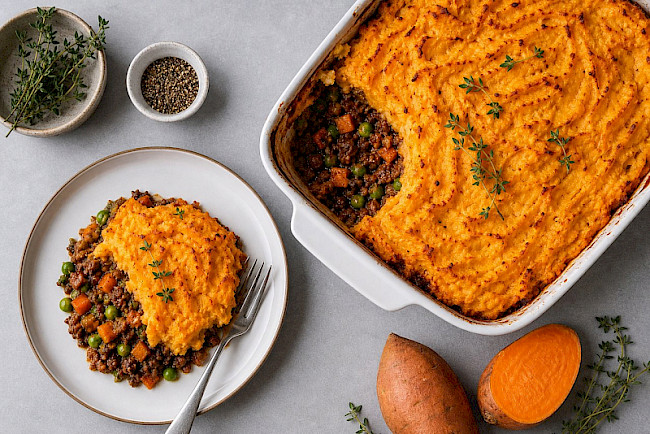 237. Shepherd's Pie mit Süßkartoffel-Haube