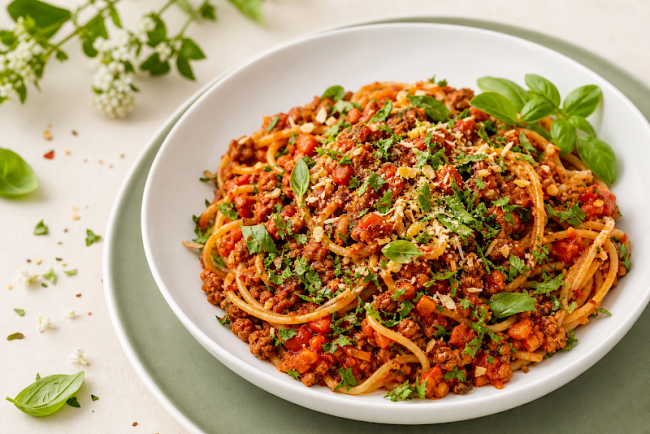 Spaghetti Bolognese mit Sojahack