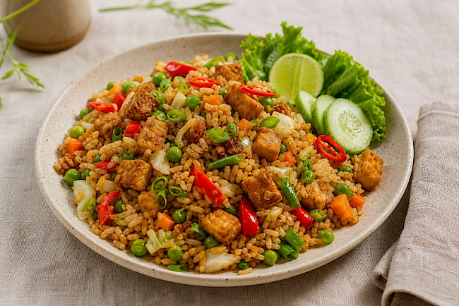 Nasi Goreng mit Tempeh