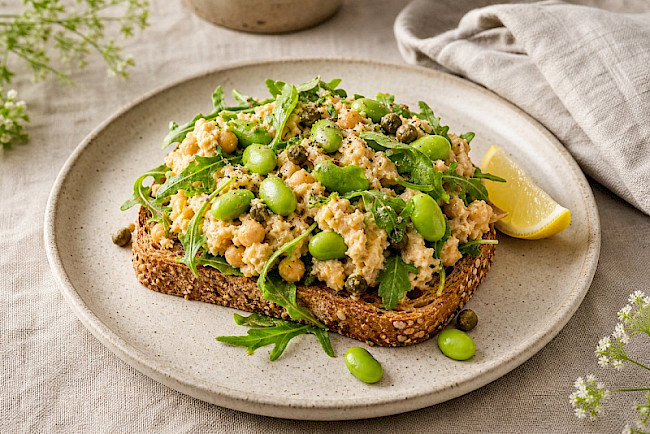 Kichererbsen-„Thunfisch"-Sandwich