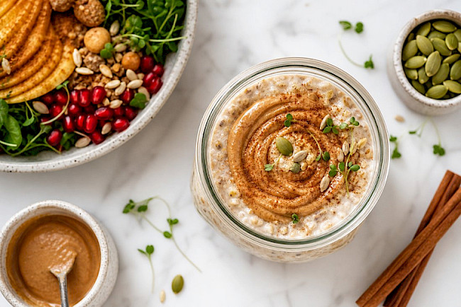 Spekulatius-Overnight-Oats mit Mandel