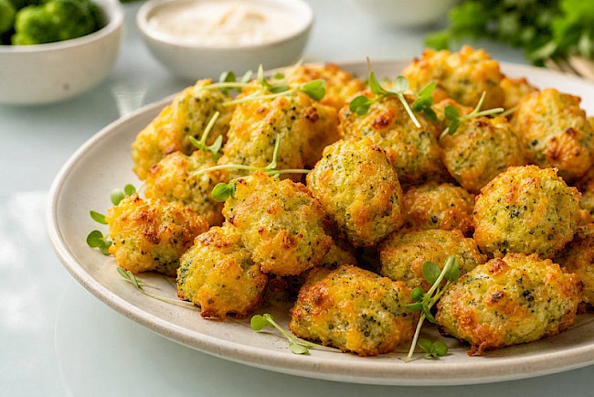 Brokkoli-Käse-Tots aus dem Ofen