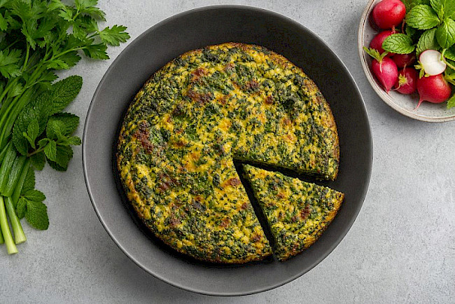 Persische Kräuter-Frittata (Kuku Sabzi)
