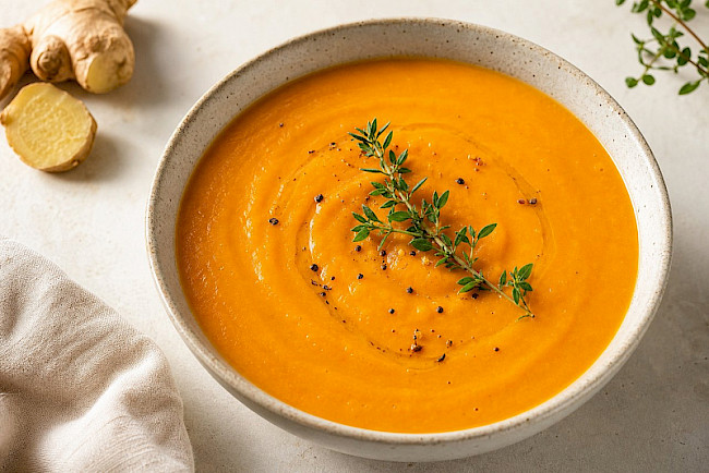 Vegan · Möhren-Ingwer-Cremesuppe