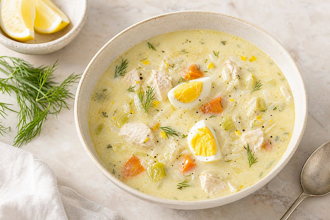 Vegetarisch · Griechische Avgolemono