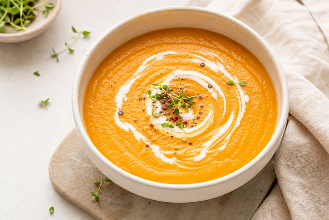 Vegetarisch · Karotten-Linsen-Suppe