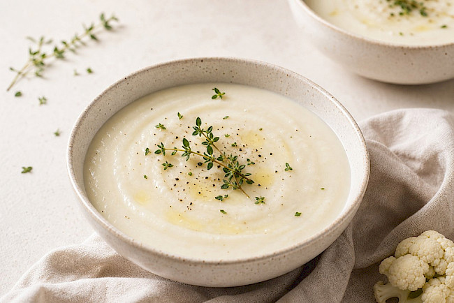 Paleo · Blumenkohl-Cremesuppe