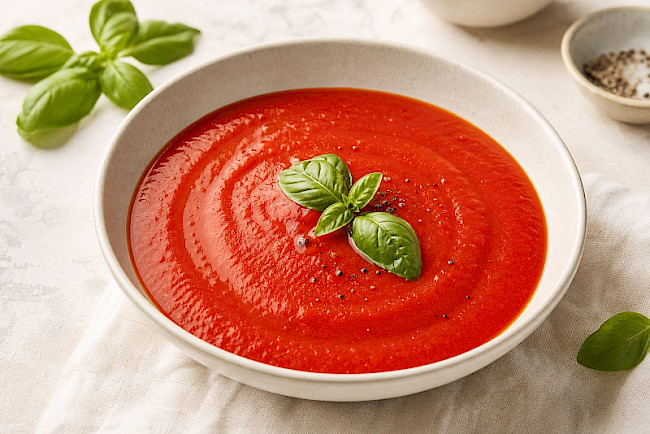 Paleo · Tomatensuppe mit Basilikum