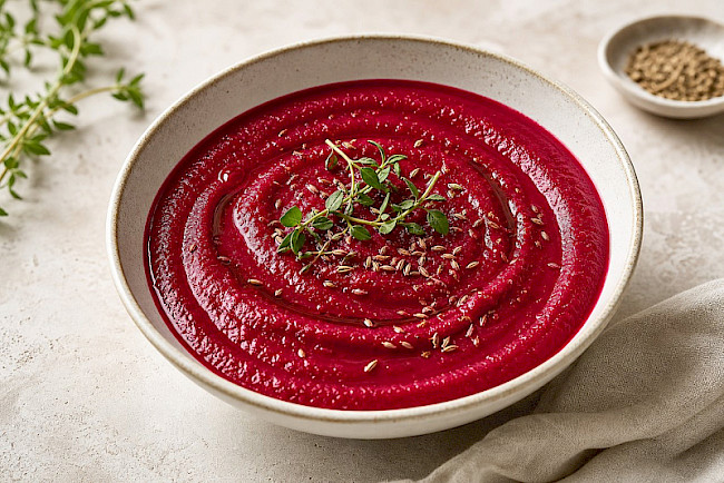 Paleo · Rote-Bete-Suppe mit Kreuzkümmel