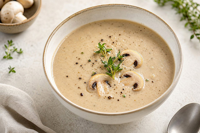 Paleo · Champignoncremesuppe