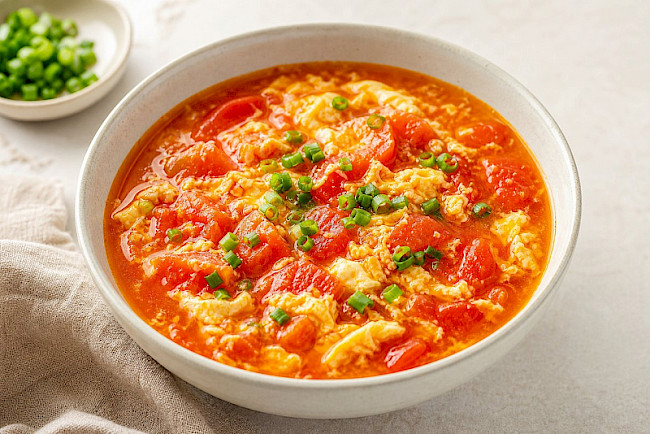 Low-Carb · Chinesische Eier-Tomaten-Suppe