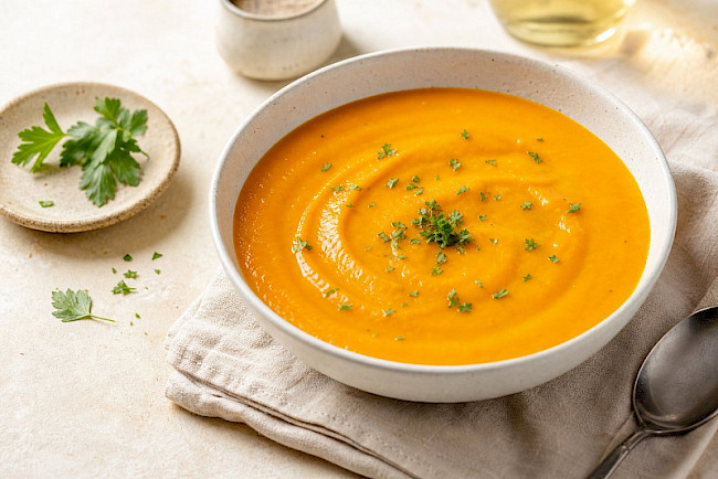 Vollwert · Möhren-Kartoffel-Suppe