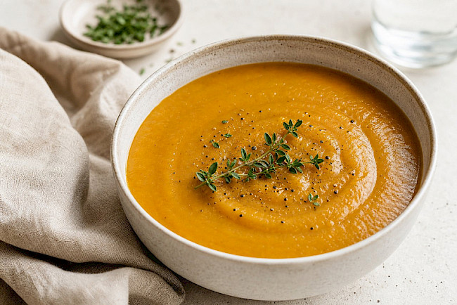 Vollwert · Linsensuppe mit Wurzelgemüse