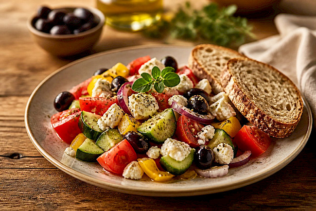 Griechischer Bauernsalat mit Feta