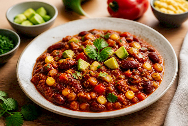 Chili sin Carne mit Kidneybohnen
