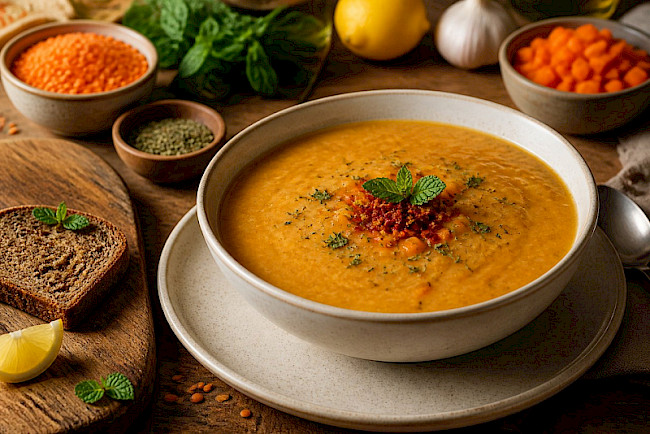 Türkische Linsensuppe (Mercimek)