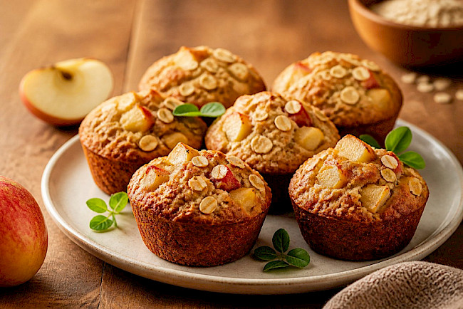 Vollkorn-Apfelmuffins