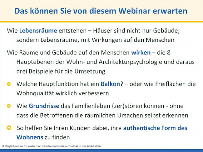 Webinar - Wie aus Gebäuden Lebensräume werden