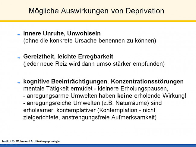 L17 Isolation 1 - Sensorische Deprivation
