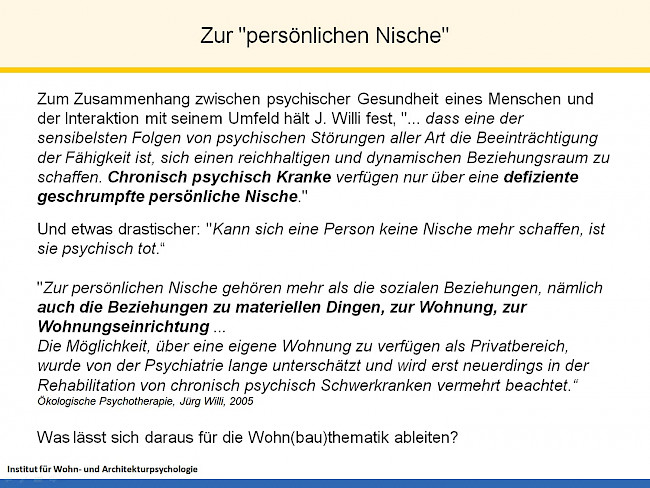 L31 Zonierung des menschlichen Lebensraumes Teil 4 - WE-intern, Territorien, andere Zonierungskonzepte