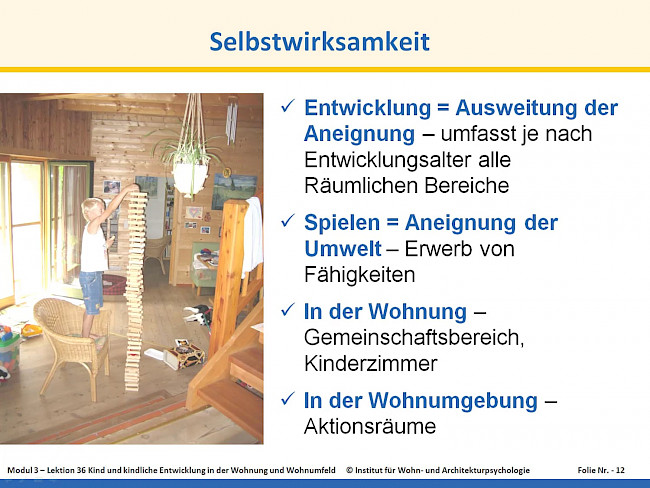 L36 Kind und kindliche Entwicklung in der Wohnung und Wohnumfeld - Teil 1