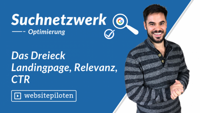 Das Dreieck Landingpage, Relevanz, CTR