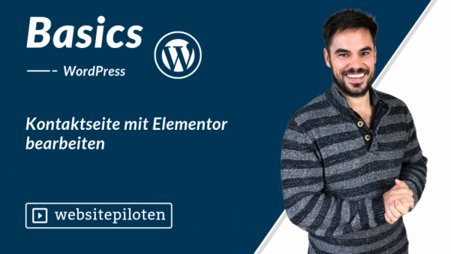 Kontaktseite mit Elementor bearbeiten