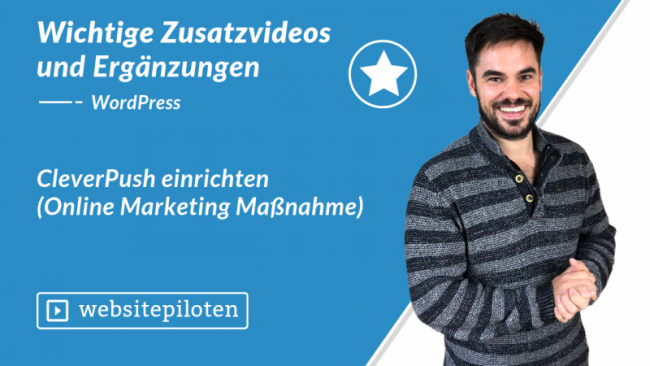 CleverPush einrichten (Online Marketing Maßnahme)
