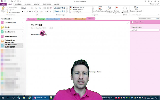 #3: Abgrenzung OneNote vs. Word